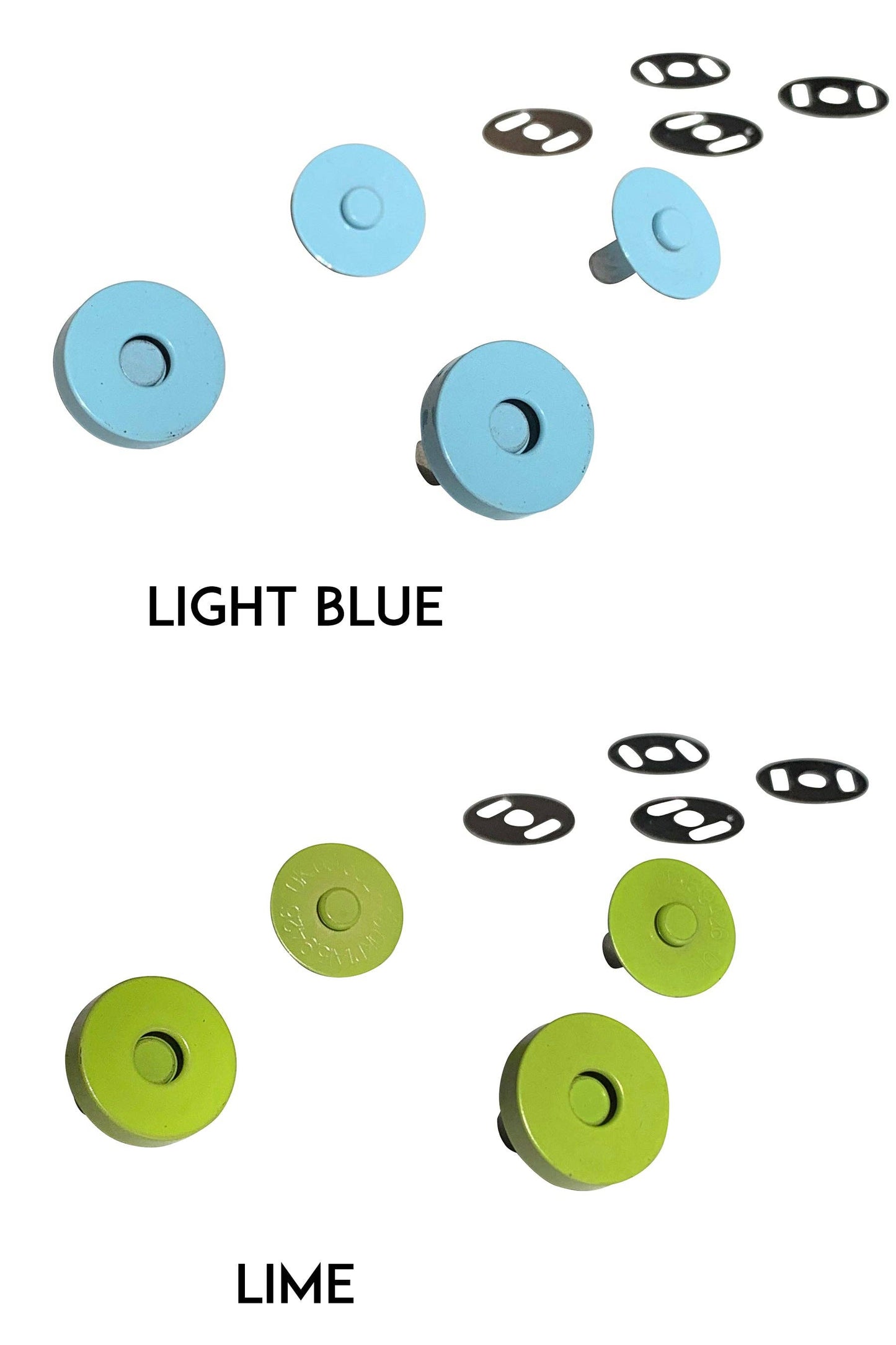 Colorful Magnetic Snaps: Light Blue