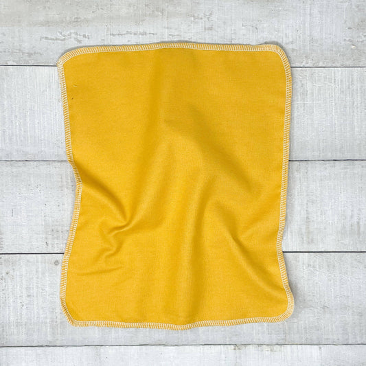 Organic Reusable Paper Towels - Mustard Yellow
