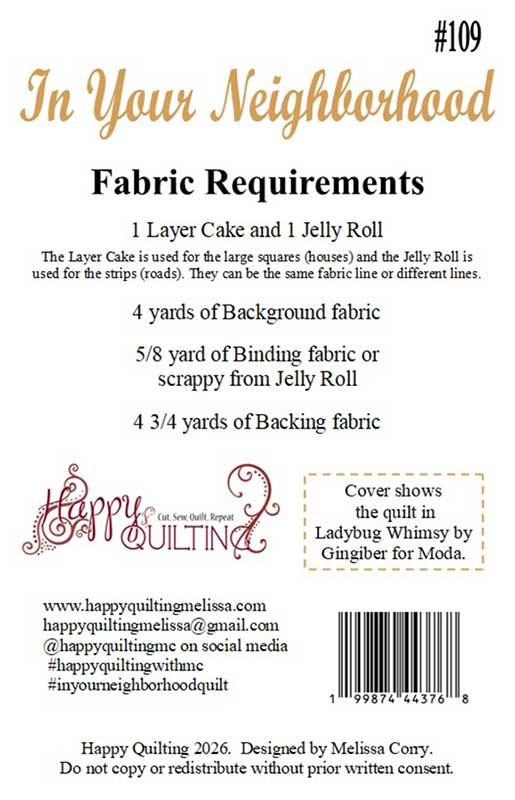 In Your Neighborhood Quilt Pattern β Melissa Corry for Happy Quilting