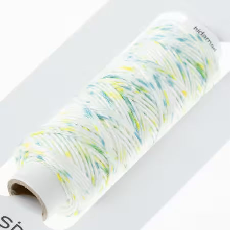 Cosmo Hidamari Sashiko Variegated Thread 30 Meters Yellow Green