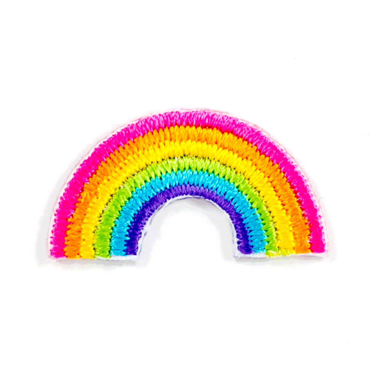 Embroidered Sticker Patch: Rainbow