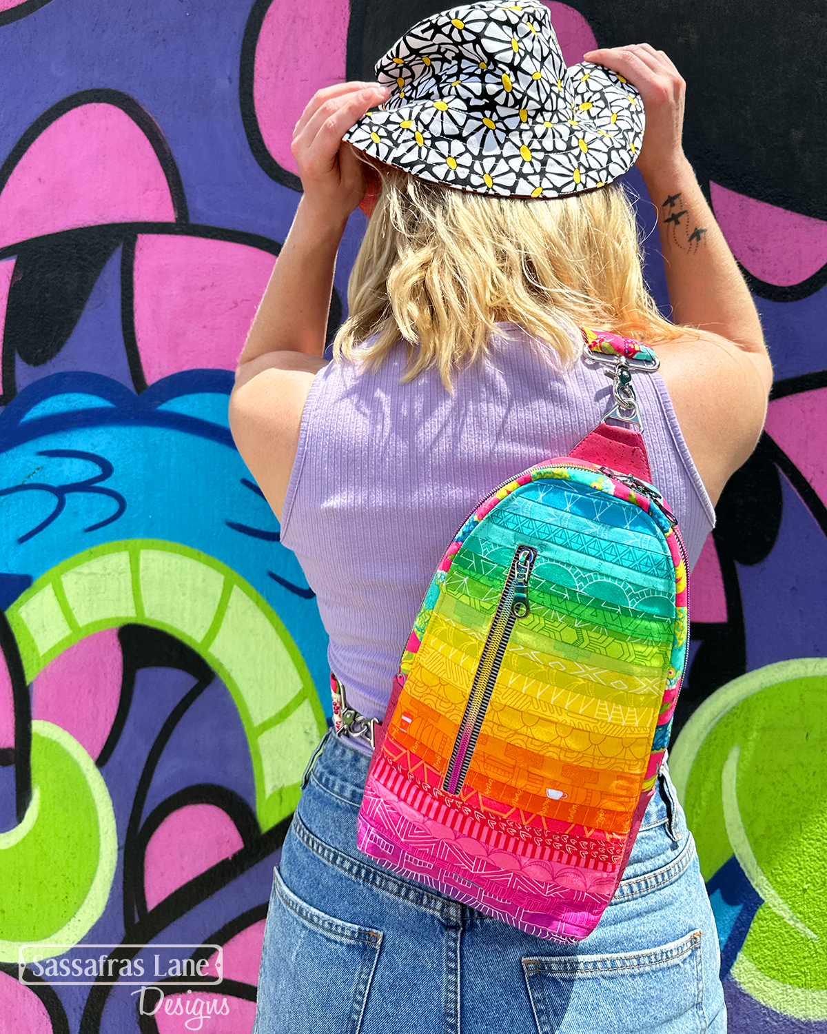 SweetPea Sling Bag Pattern: Printed