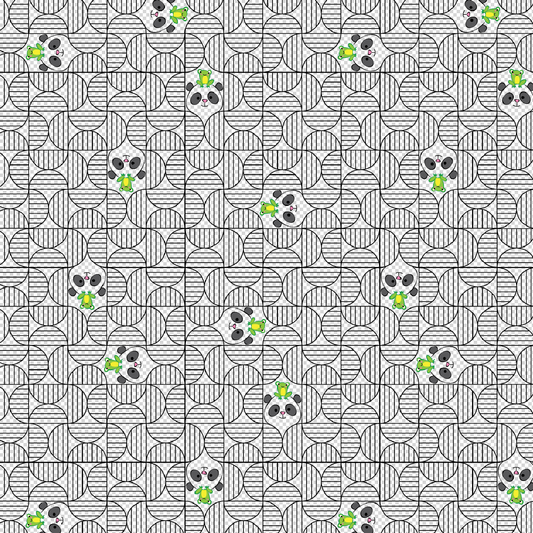 Clear TPU Vinyl: Panda + Frog