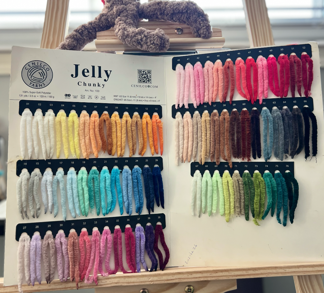 Jelly Chunky Chenille Yarn – Super Soft, Super Bulky Velvet Yarn 🧶✨: 100-40 LIGHT PINK