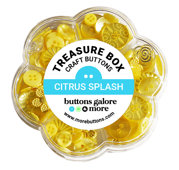 Citrus Splash Treasure Box β Designer Buttons by Buttons Galore & More πβ¨