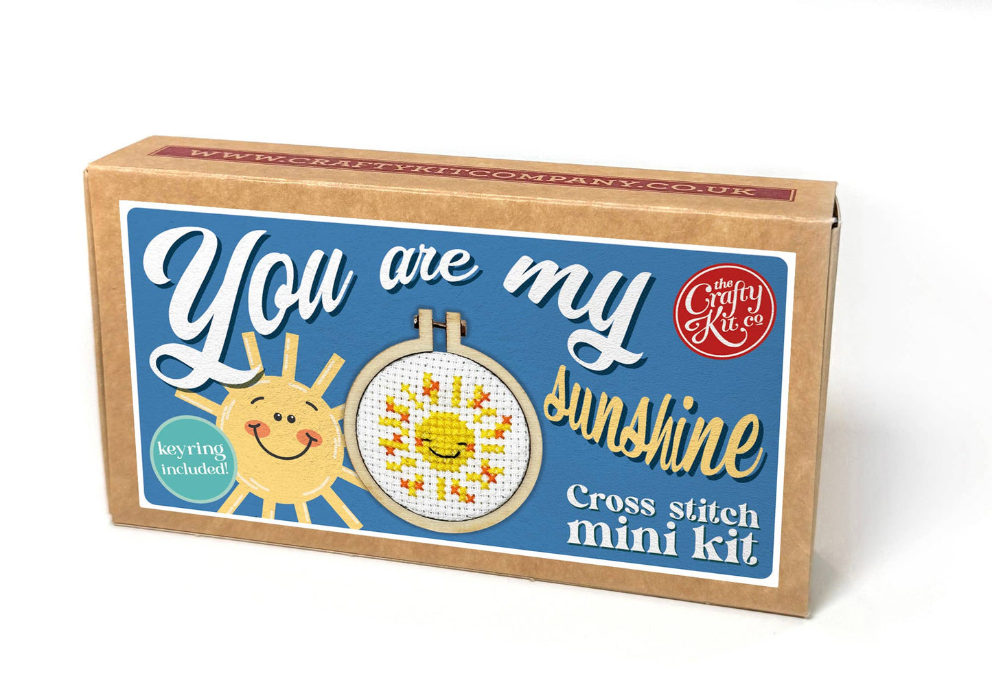 Mini Matchbox Cross Stitch Kit: You are my Sunshine
