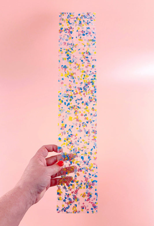 Fat Quarter Quilting Ruler : Confetti