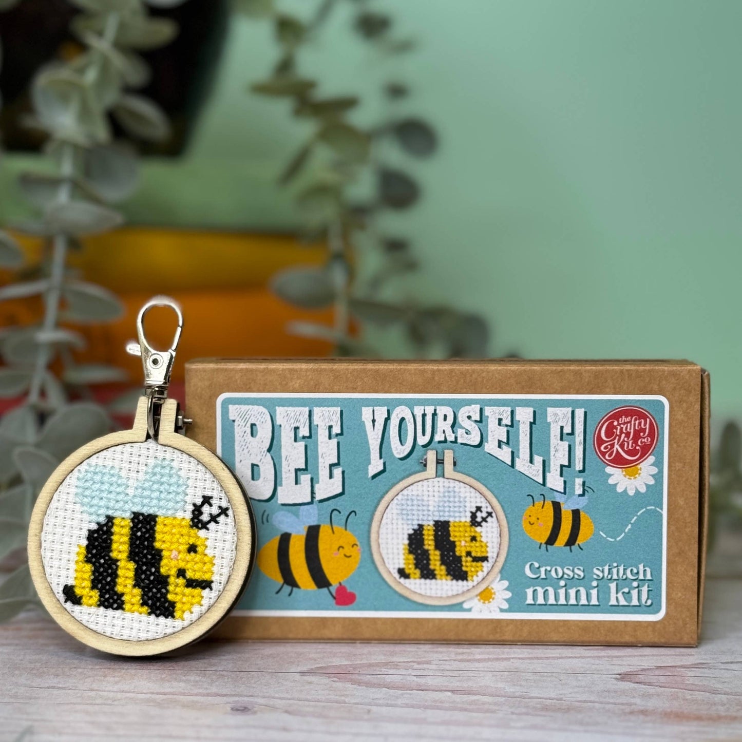 Mini Matchbox Cross Stitch Kit: Bee Yourself!