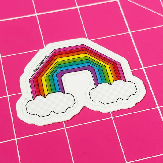 Happy Highway Rainbow Sticker