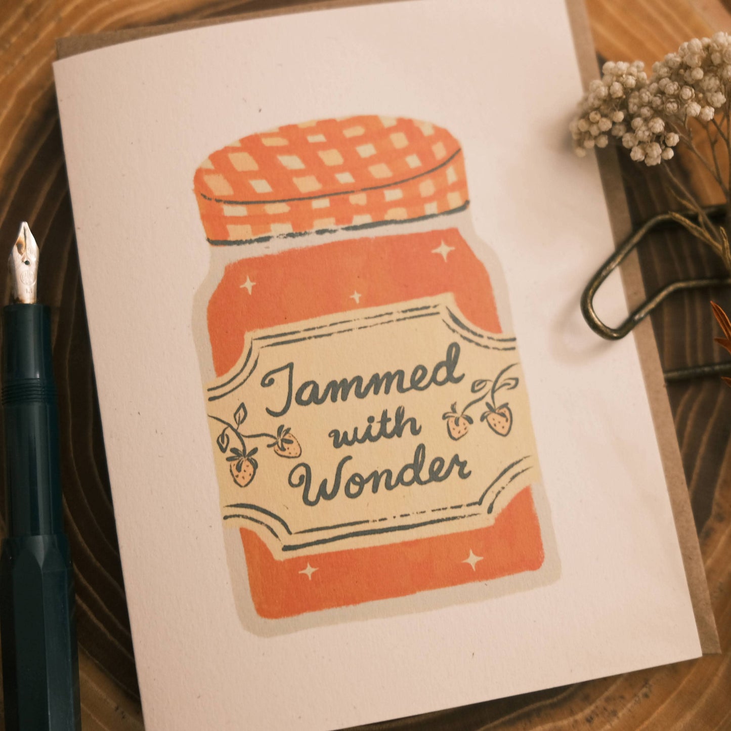 Greeting Card: Jammed with Wonder