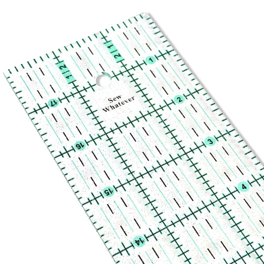 18” x 3” Ruler - Pink to Teal Gradient | Glitter