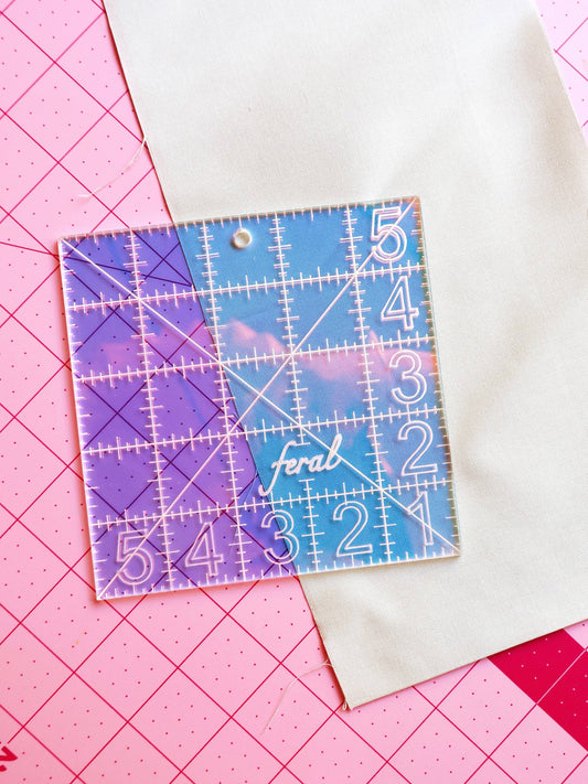 Charm square ruler: Iridescent