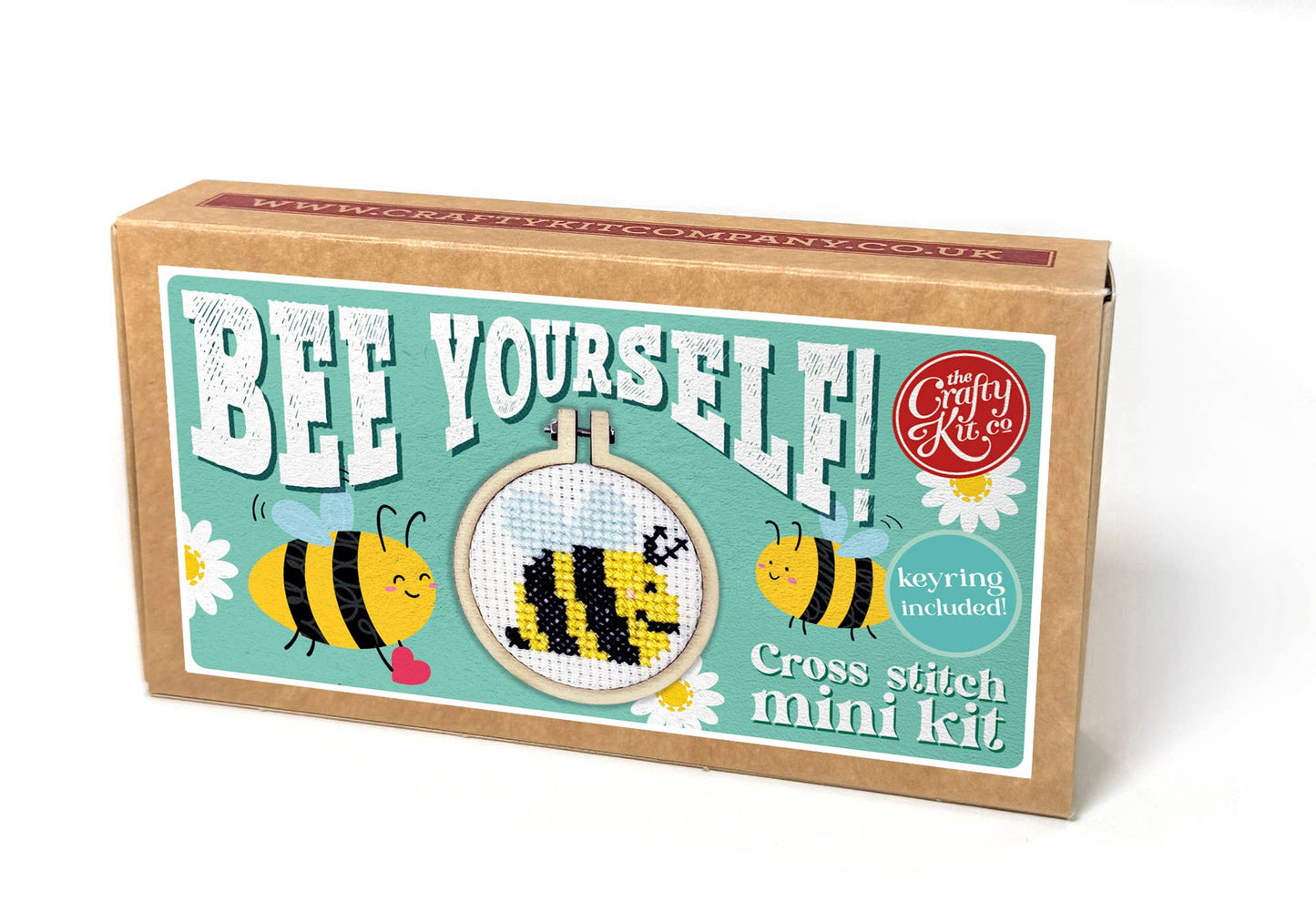Mini Matchbox Cross Stitch Kit: Bee Yourself!