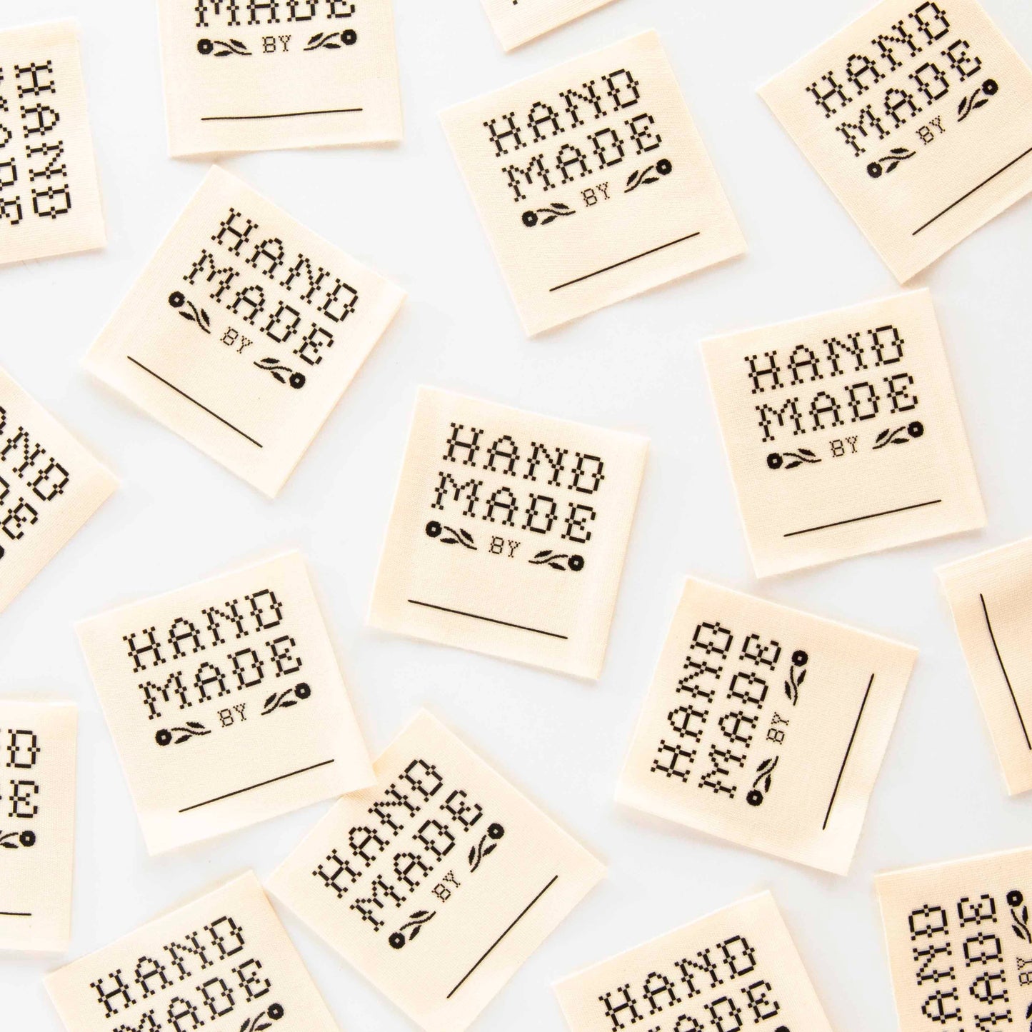 Sewing Woven Labels: Write In Handmade By: