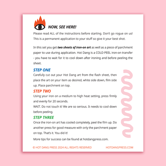 Iron-on Art: Hello I'm Blank Name Tag