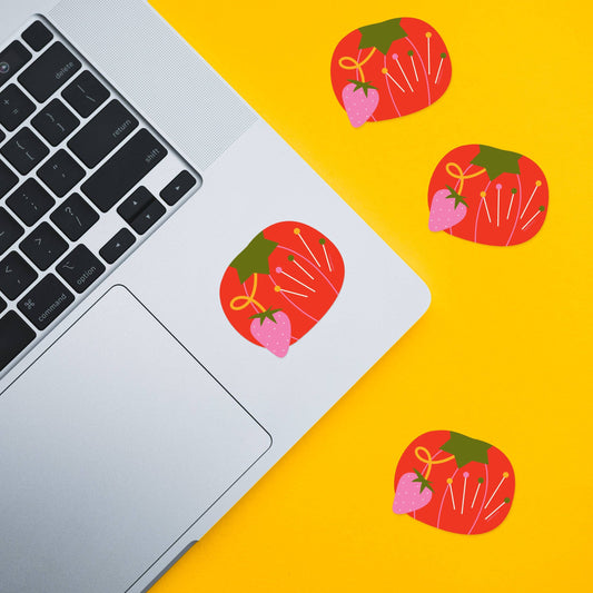 Tomato Pin Cushion Sticker