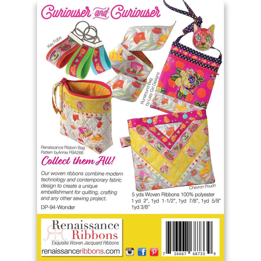Tula Pink - Curiouser & Curiouser Ribbon Pack – Wonder (5 yds Total)