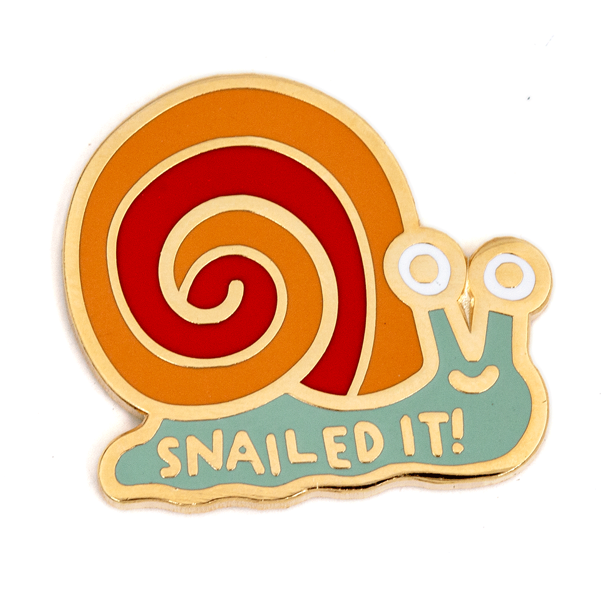 Snailed It Enamel Pin – 1"