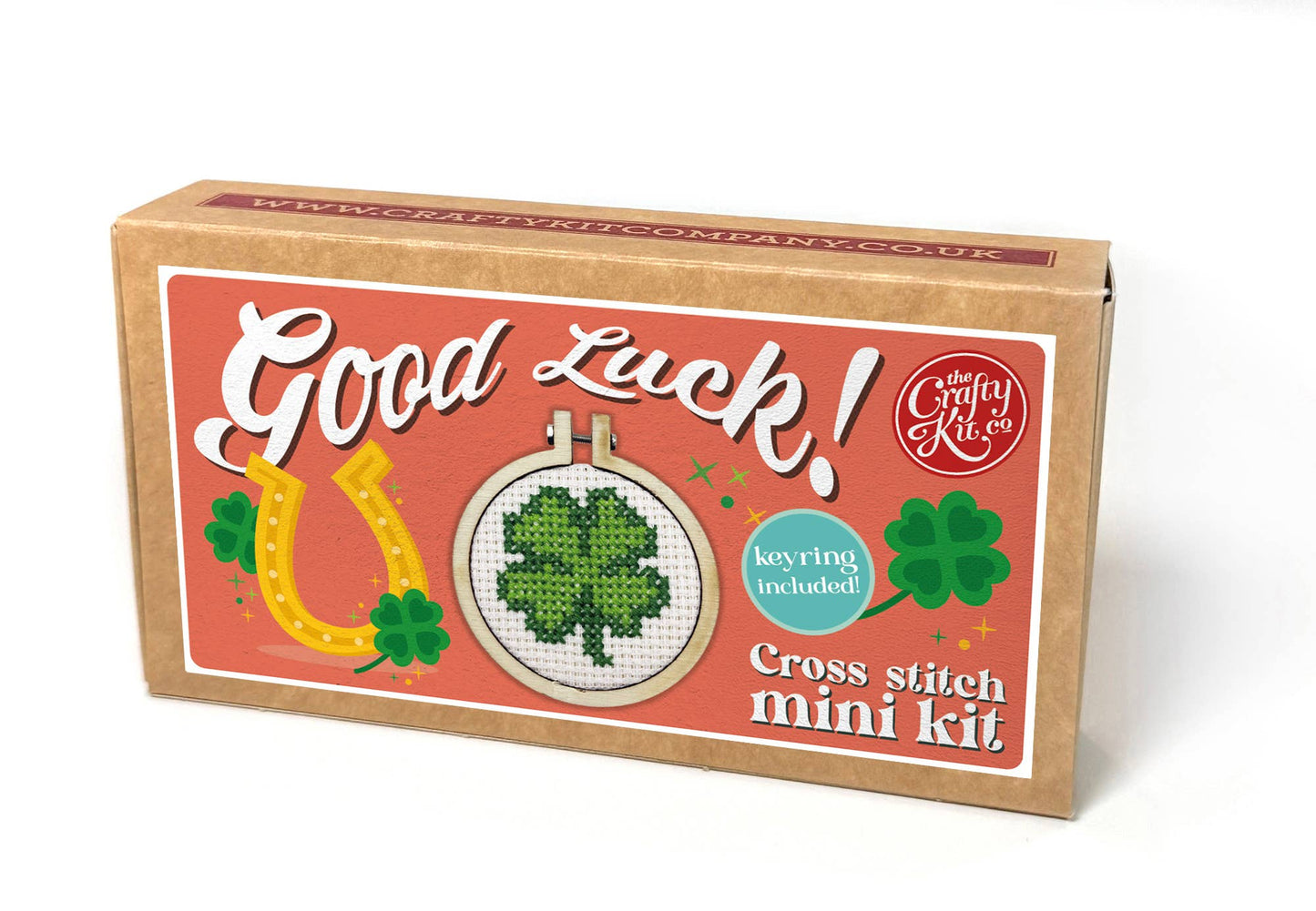 Mini Matchbox Cross Stitch Kit: Good Luck!