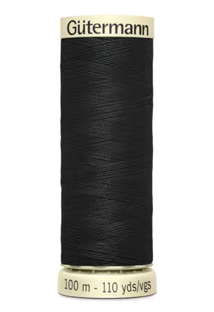 Gütermann Sew-All Polyester Thread – Black (100m / 110 yds)