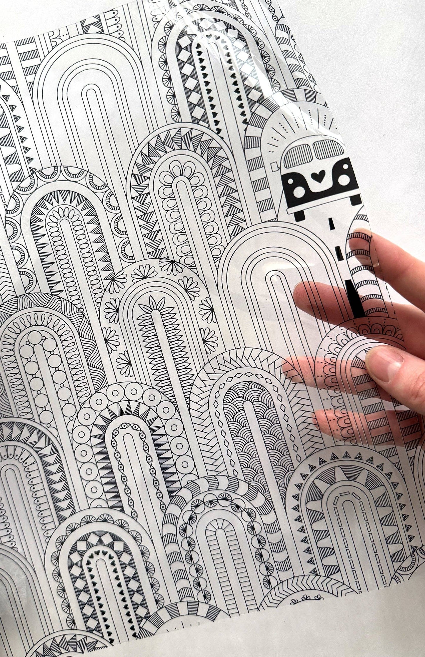 Clear TPU Vinyl: Summer Lovin' Arches