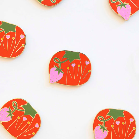Magnetic Needle Minder: Tomato Pin Cushion