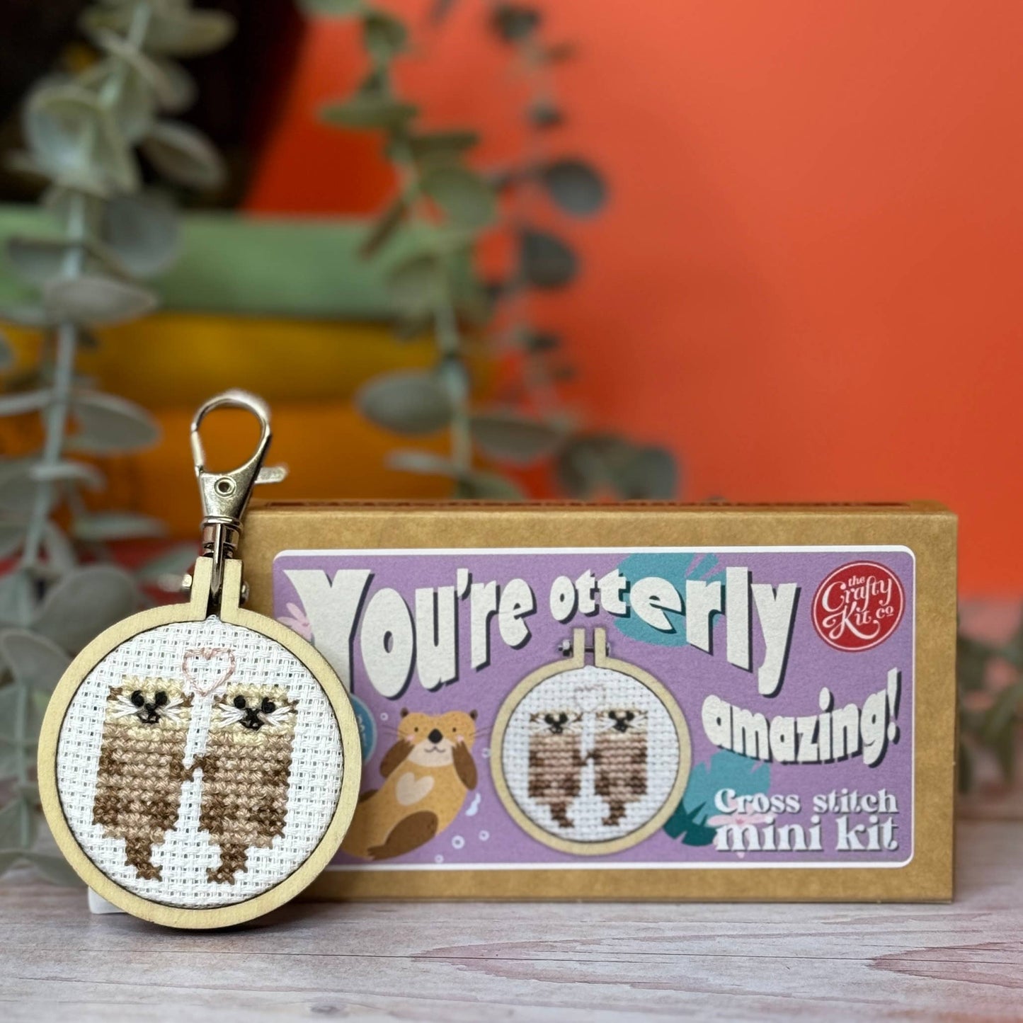 Mini Matchbox Cross Stitch Kit: You're otterly amazing!