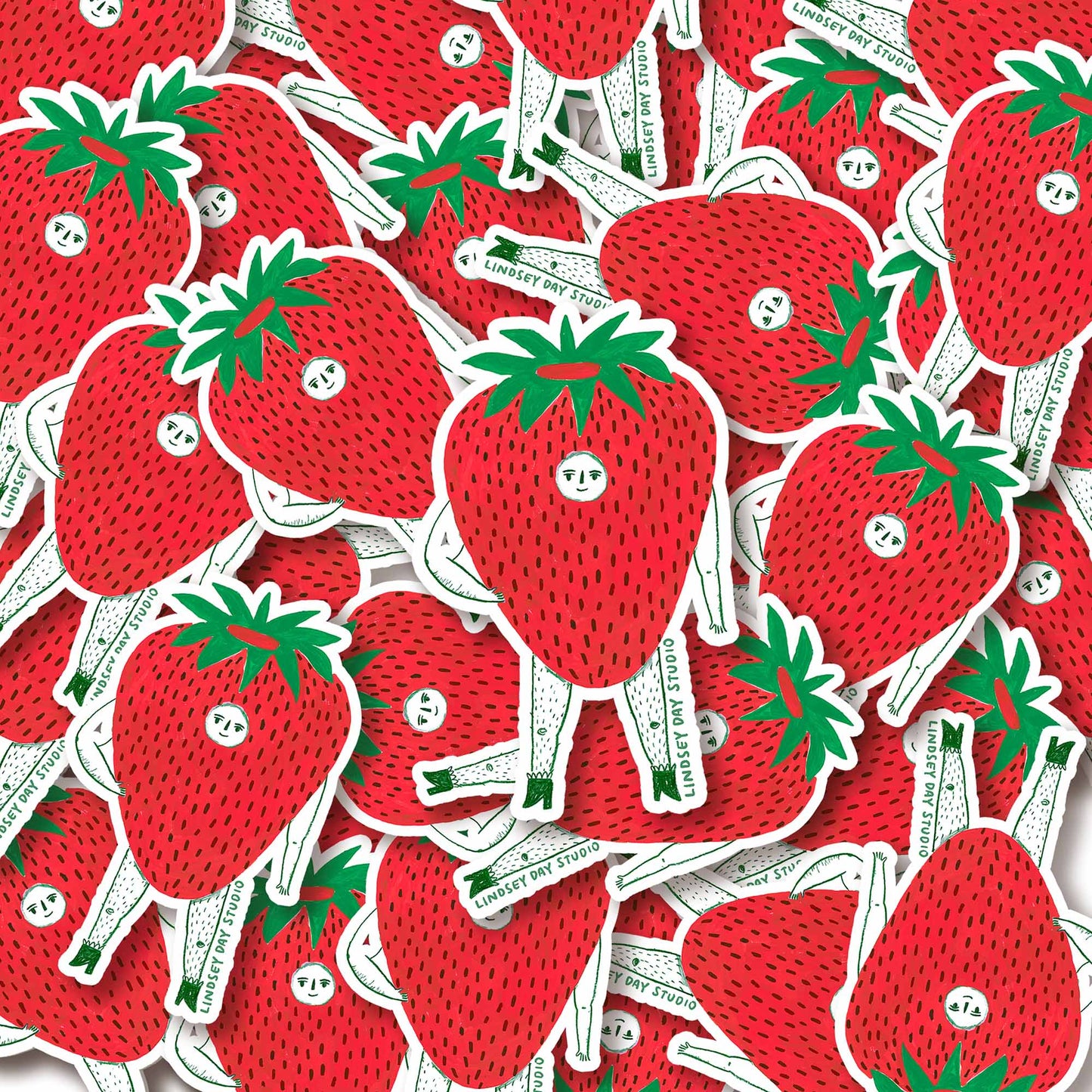 Mr. Strawberry Sticker Vinyl Sticker