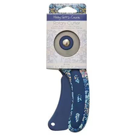 45mm Blue Floral Rotary Cutter