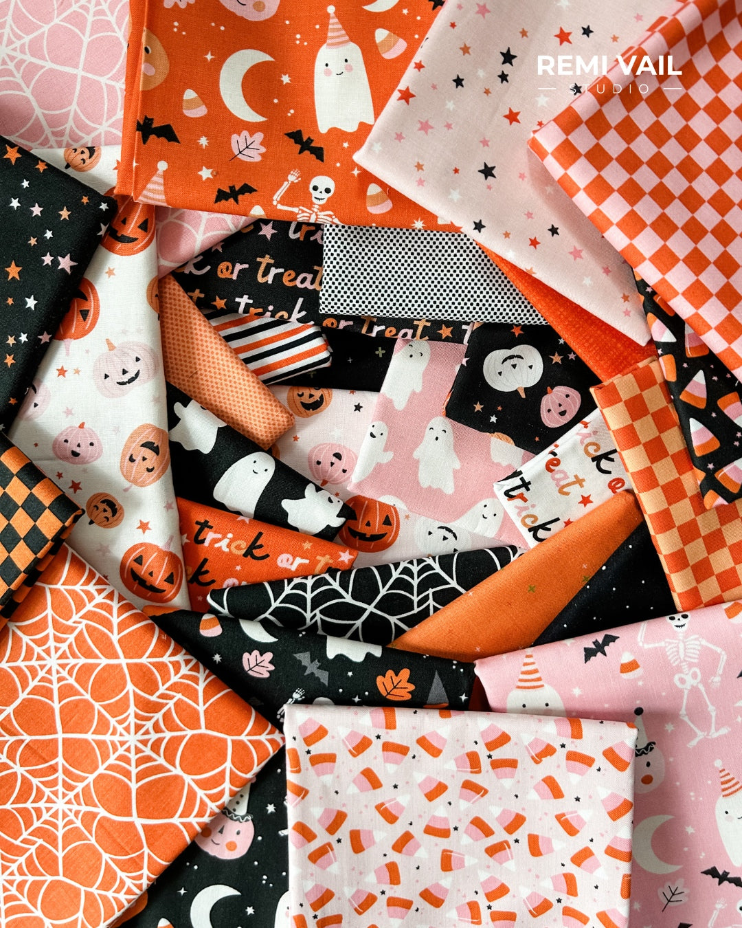 Riley Blake Hey Pumpkin Charm Pack – Sweet & Spooky Fall Favorites