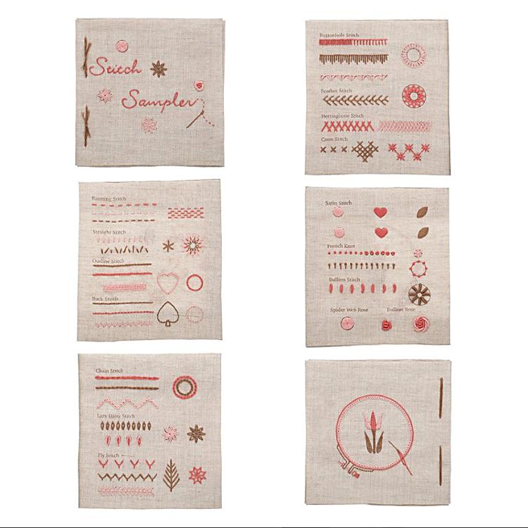 Embroidery Sampler Book (Pink)