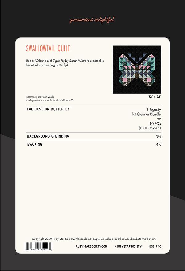 Swallowtail Quilt Pattern by Ruby Star Society