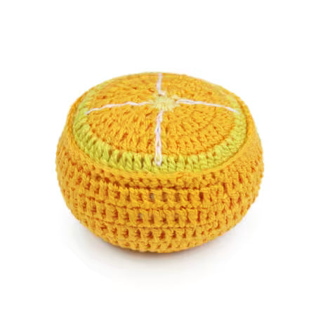 Crocheted Orange Pincushion