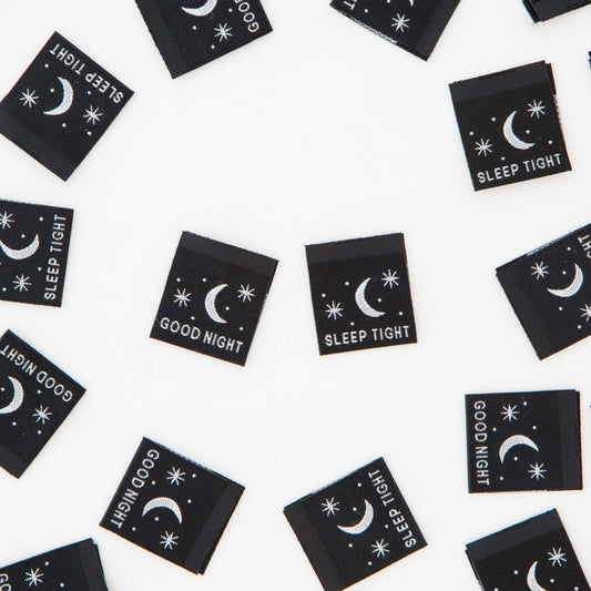 Sewing Woven Labels: Good Night Sleep Tight (Glow in the Dark)