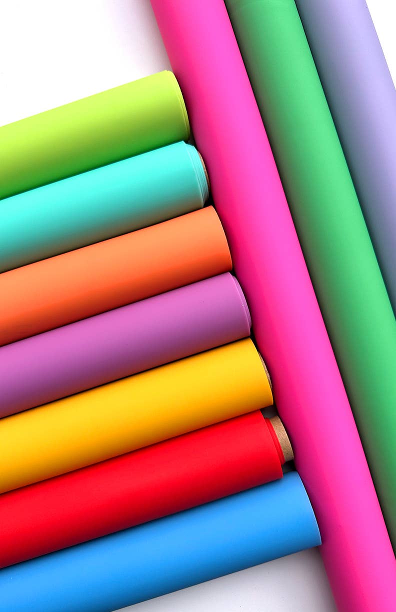 Slightly Transparent Pink Jelly Vinyl – 18" x 53"