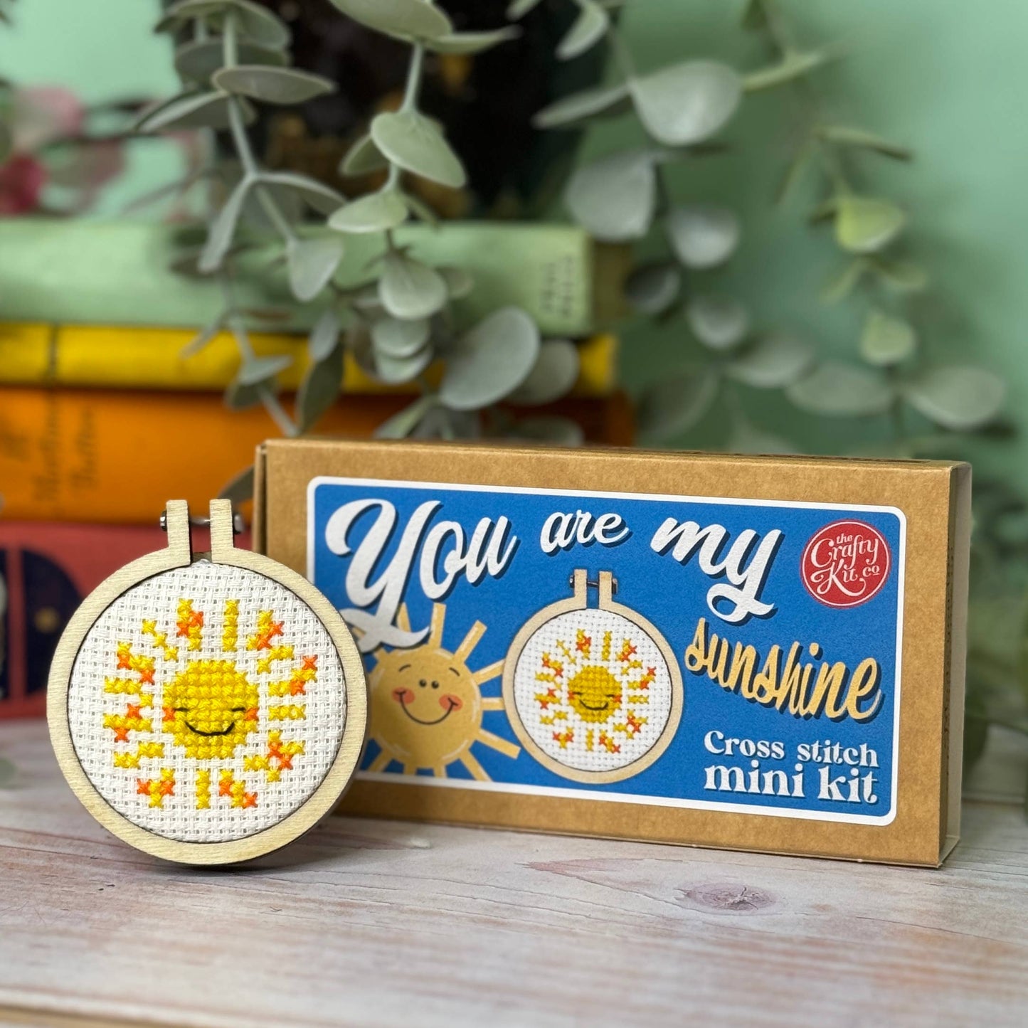 Mini Matchbox Cross Stitch Kit: You are my Sunshine