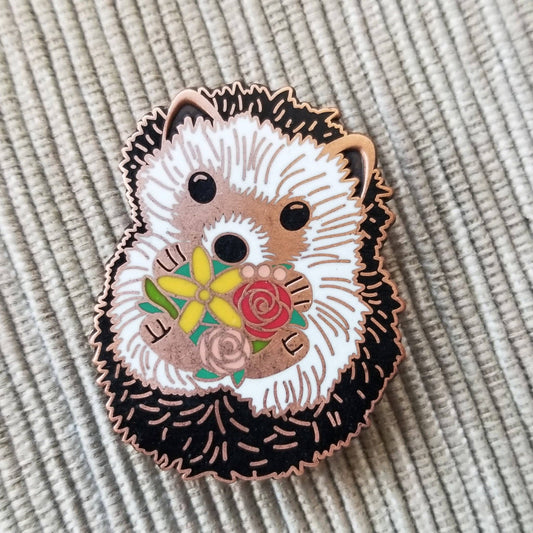 Enamel Needle Minder: Hedgehog