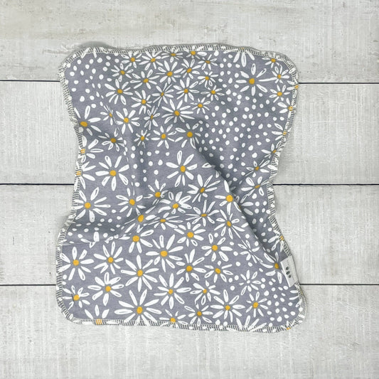 Organic Reusable Paper Towels - Grey Daisy