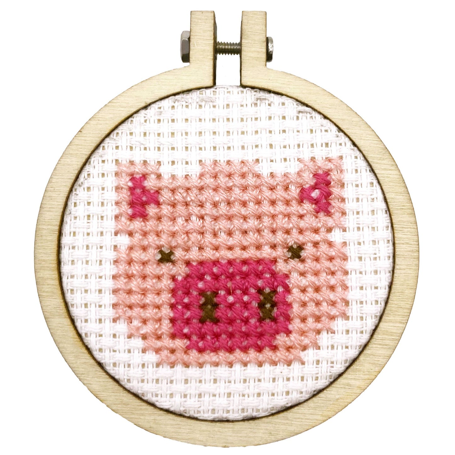 Mini Matchbox Cross Stitch Kit: Missing You Pig Time