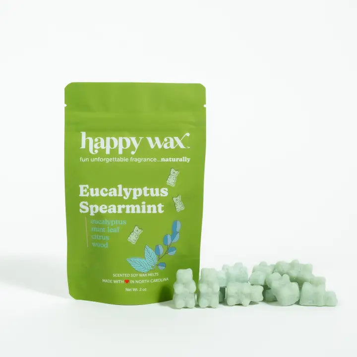 Happy Wax: Eucalyptus Spearmint Wax Melts - 2oz Pouch