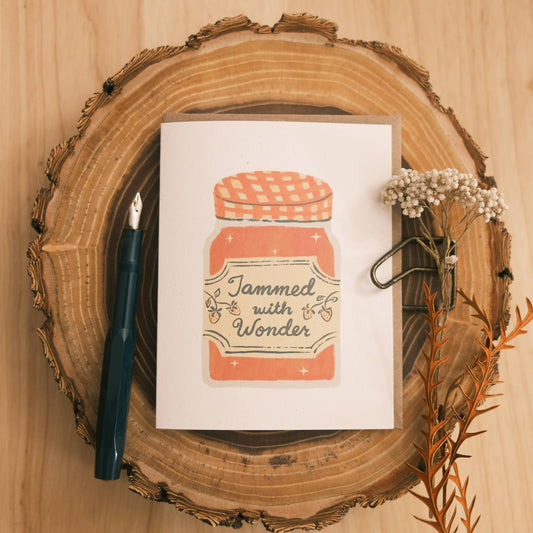Greeting Card: Jammed with Wonder