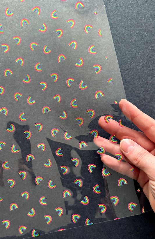 Clear TPU Vinyl: Rainbow Toss