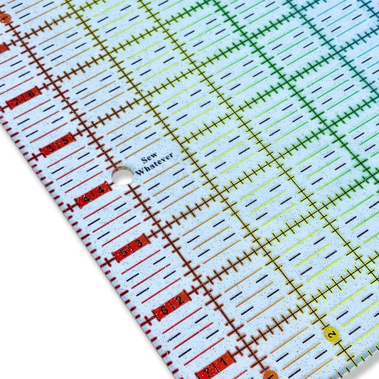 Rainbow Gradient | Glitter - 8.5” x 8” Ruler