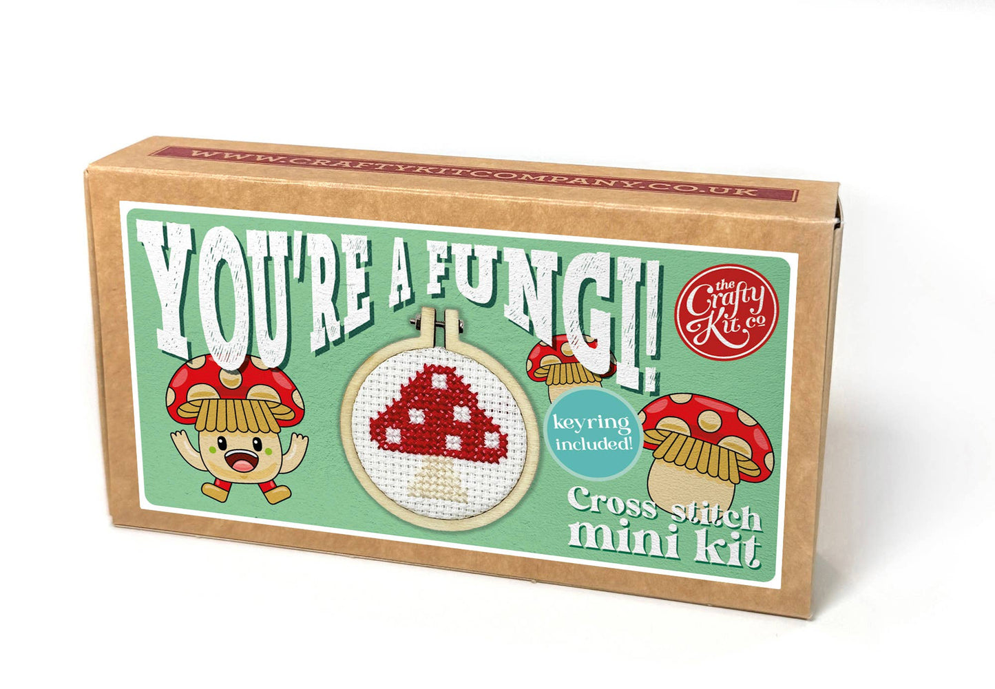 Mini Matchbox Cross Stitch Kit: You're a Fungi!
