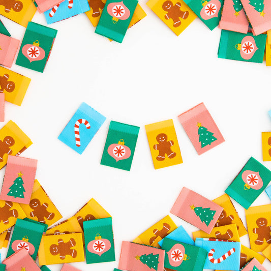 Christmas Holiday Stocking Stuffer - Sewing Woven Quilt and Garment Labels