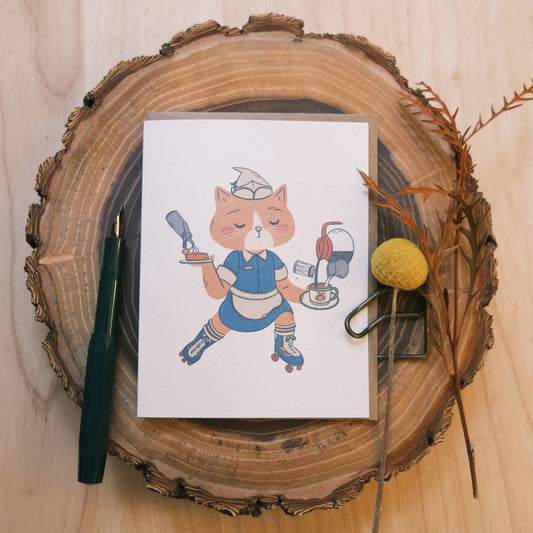 Greeting Card: Witchy Diner Server