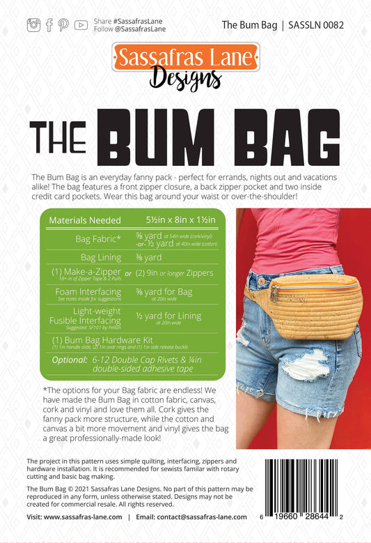 Bum Bag Pattern: Printed