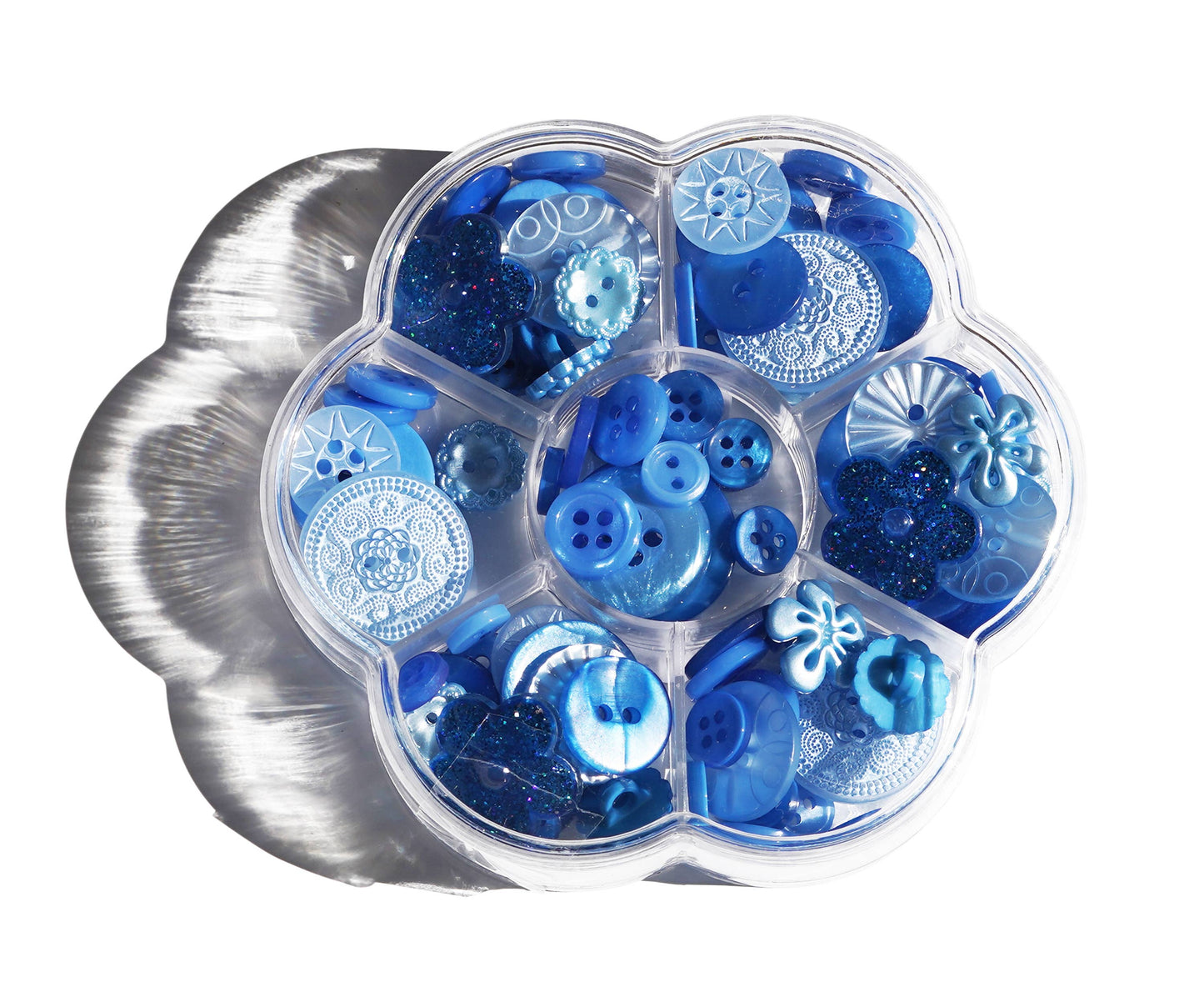 Sapphire Quartz Treasure Box β Designer Buttons by Buttons Galore & More πβ¨