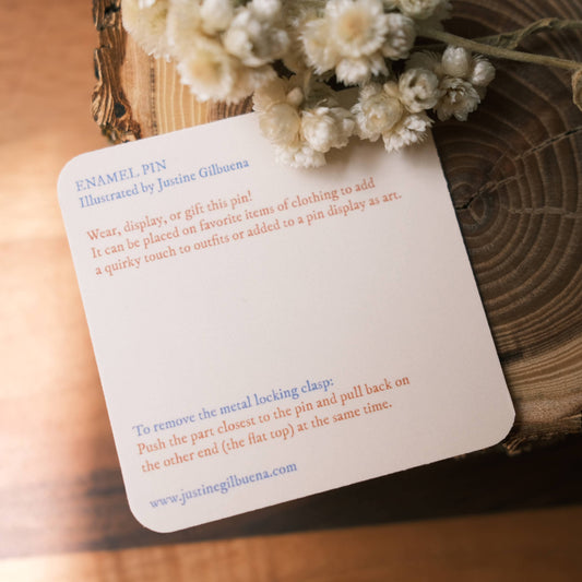 Enamel Pin: Butter Cookie Sewing Kit