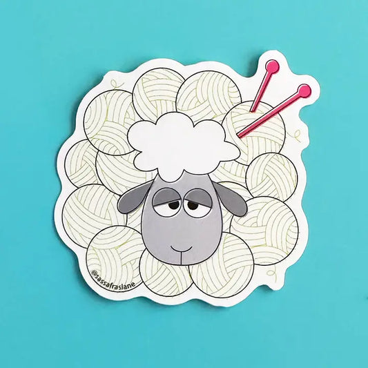 Yarn Ball Sheep Sticker